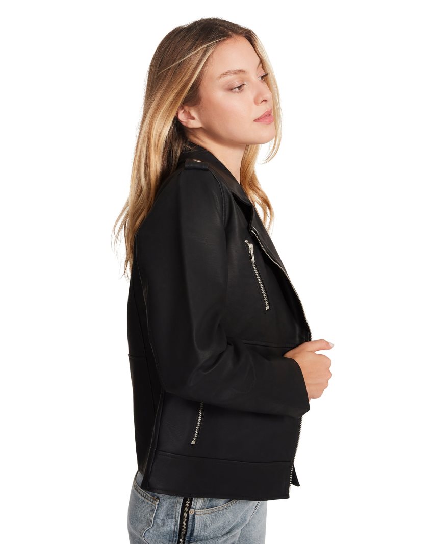 Black Steve Madden Julia Women's Jackets | PH 9307EOS